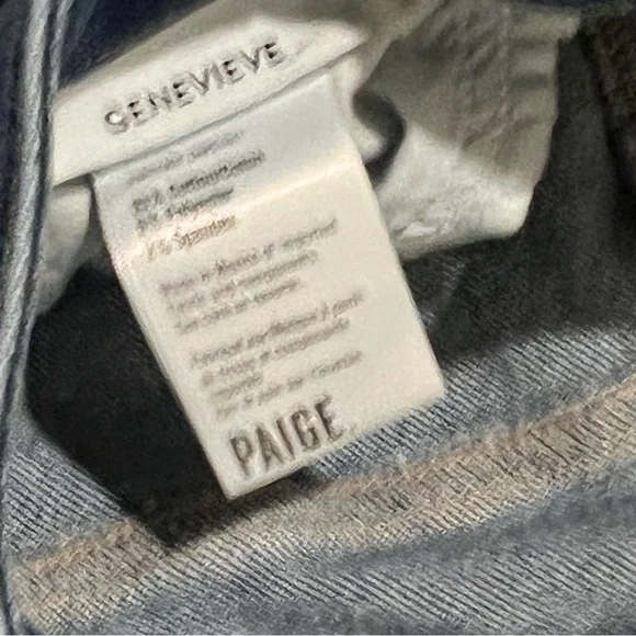 PAIGE Genevieve Bootcut / Flare Jeans Size 28 Dark Blue Denim - Picture 5 of 8